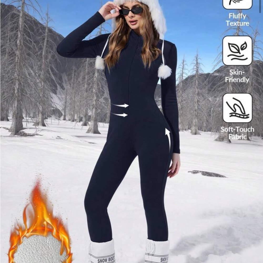 SHEIN Dark Blue Winter Jumpsuit